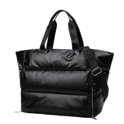 Kinky Cloth Black / Extra Large Space Pad Cotton Tote Bag