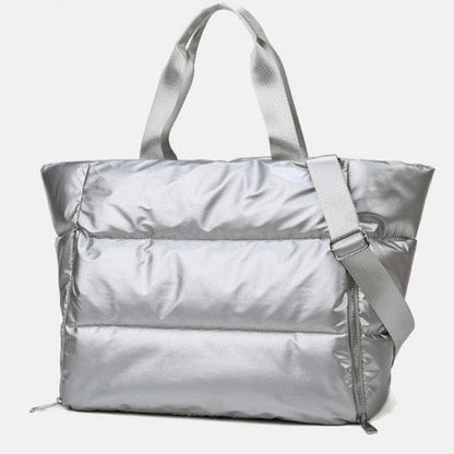 Kinky Cloth Silver / Extra Large Space Pad Cotton Tote Bag