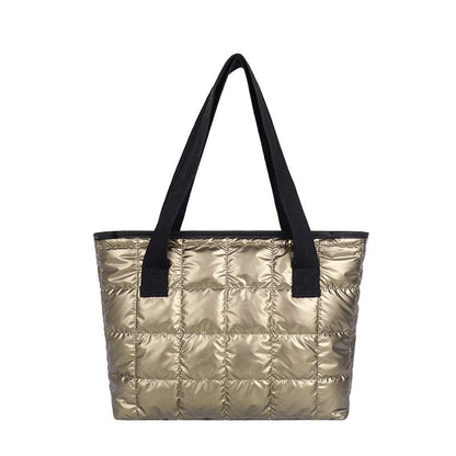 Kinky Cloth Gold Space Padded Tote Bag