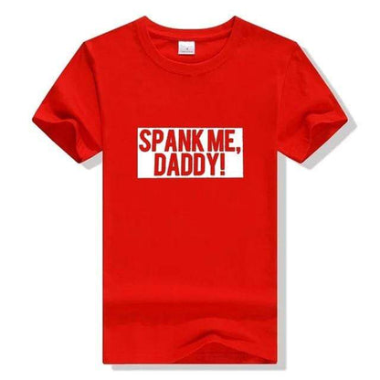 Kinky Cloth T-Shirt Red-white / XXXL Spank Me Daddy T-Shirt