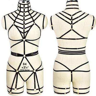 Kinky Cloth Harnesses Spider Web Body Harness