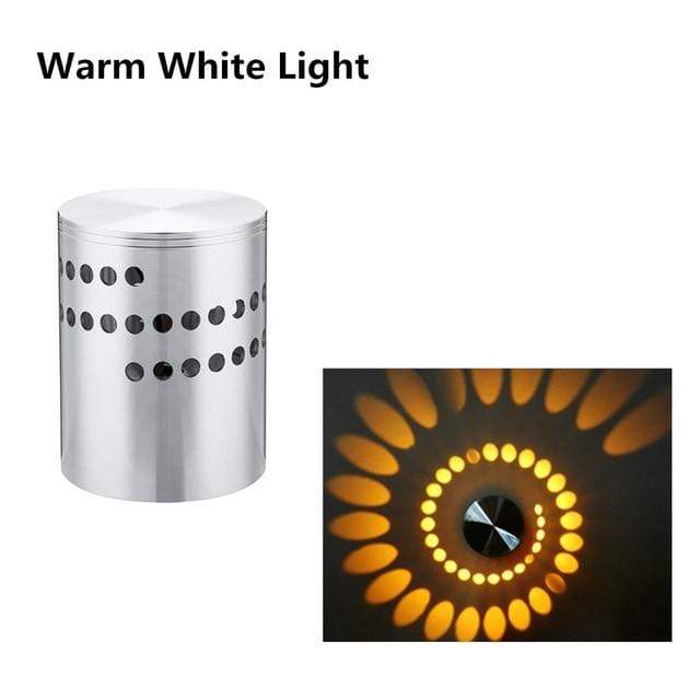 Kinky Cloth Accessories Warm White Spiral Hole LED Wall Light