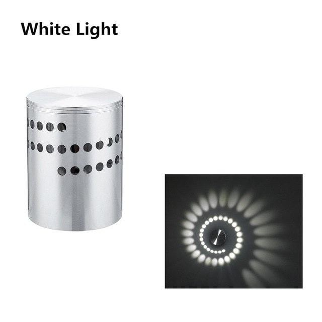 Kinky Cloth Accessories White Spiral Hole LED Wall Light