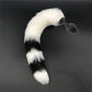 Triple Striped Black & White Tail Plug