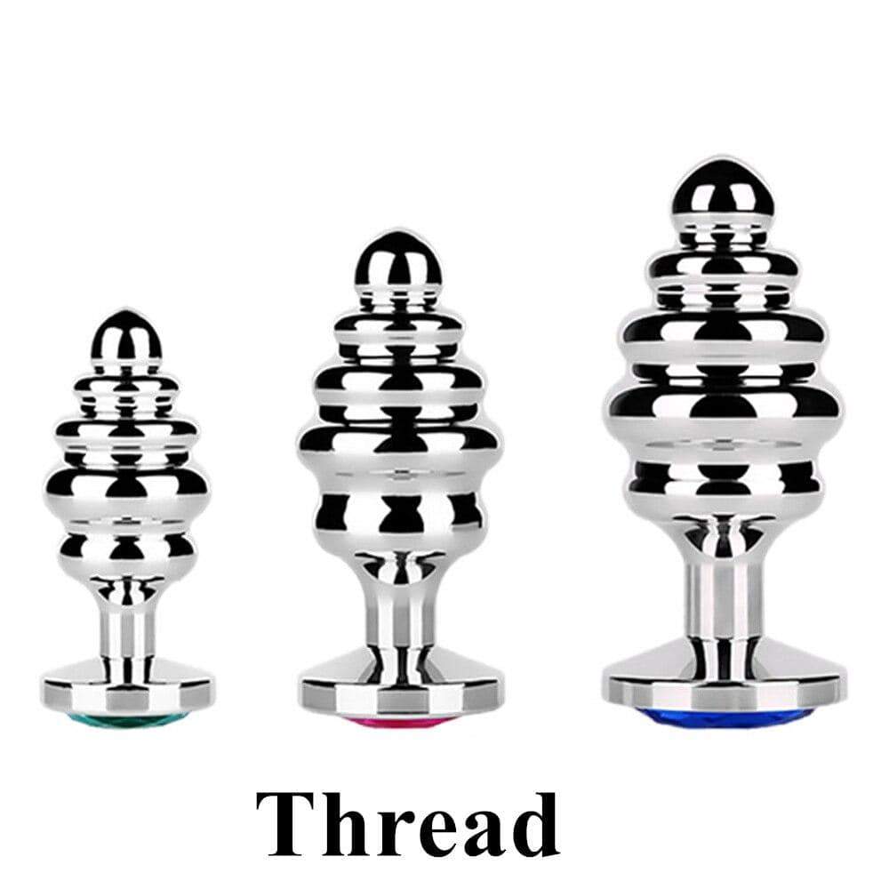 Stainless Steel Ribbed Plugs