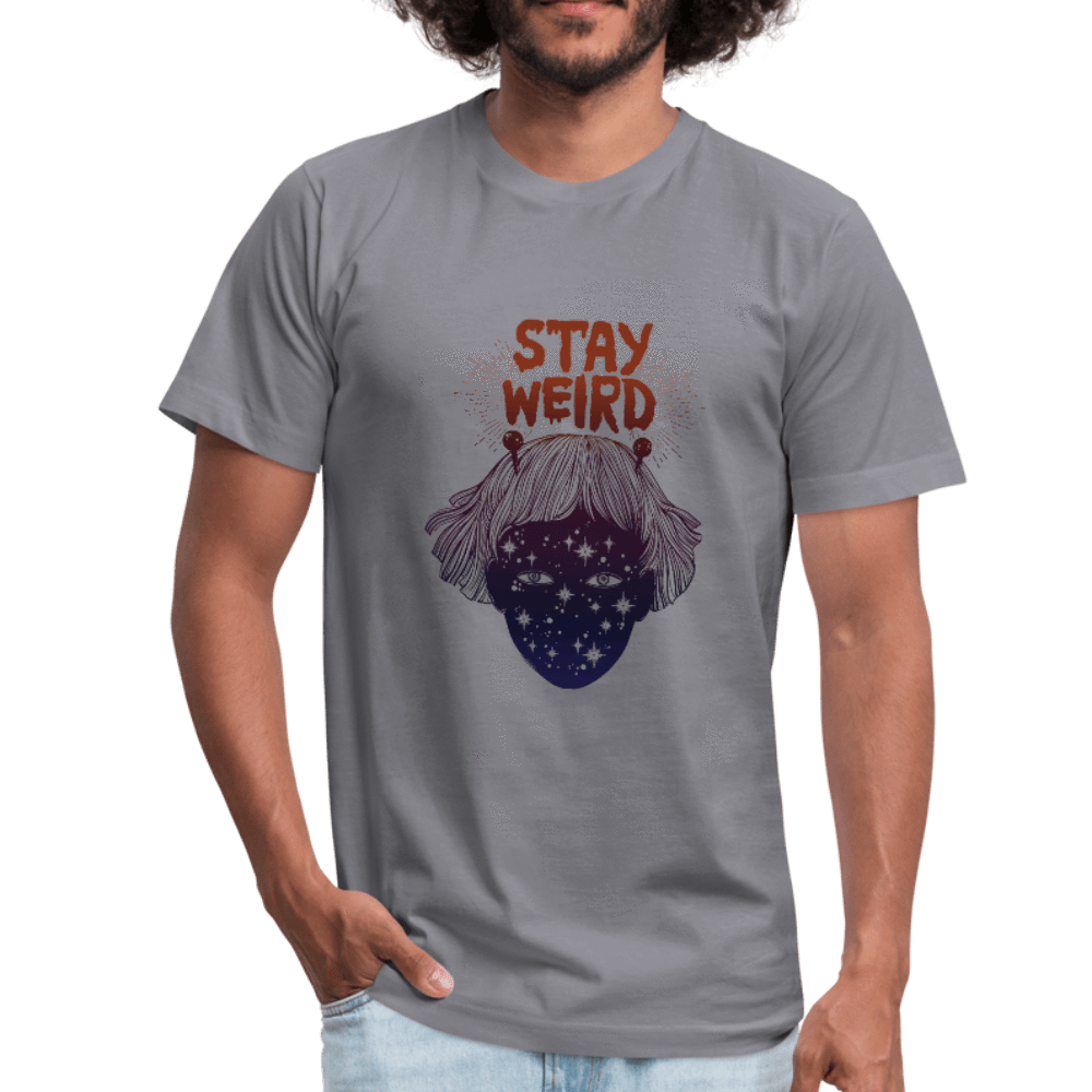 SPOD Unisex Jersey T-Shirt by Bella + Canvas slate / S Stay Weird Star Child Unisex Jersey T-Shirt