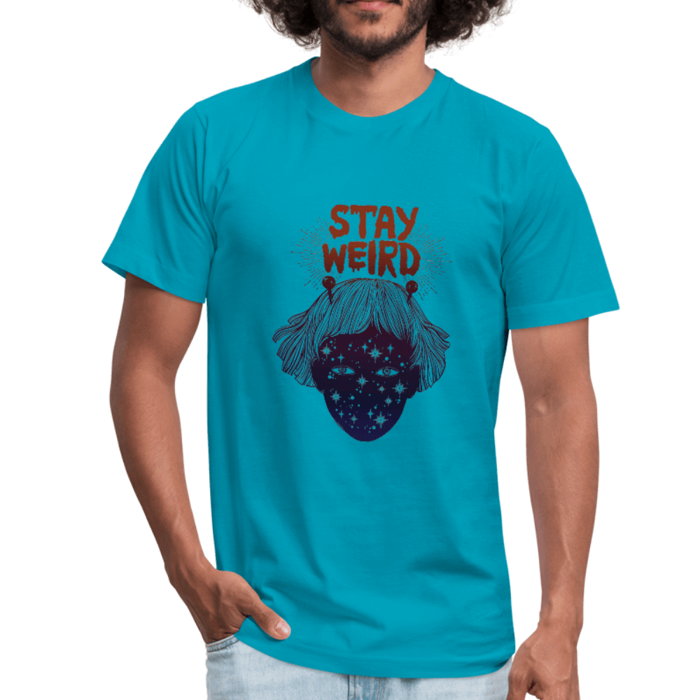 SPOD Unisex Jersey T-Shirt by Bella + Canvas turquoise / S Stay Weird Star Child Unisex Jersey T-Shirt