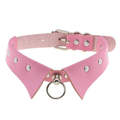 Kinky Cloth 200000162 Pink Steampunk Collar Shape Choker Necklace