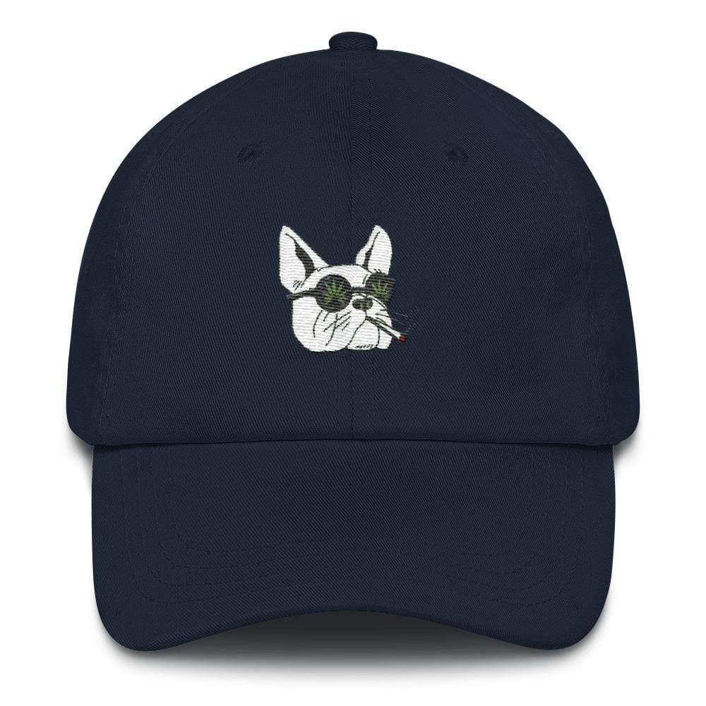 Kinky Cloth Hats Navy Stoner Pug Dad hat