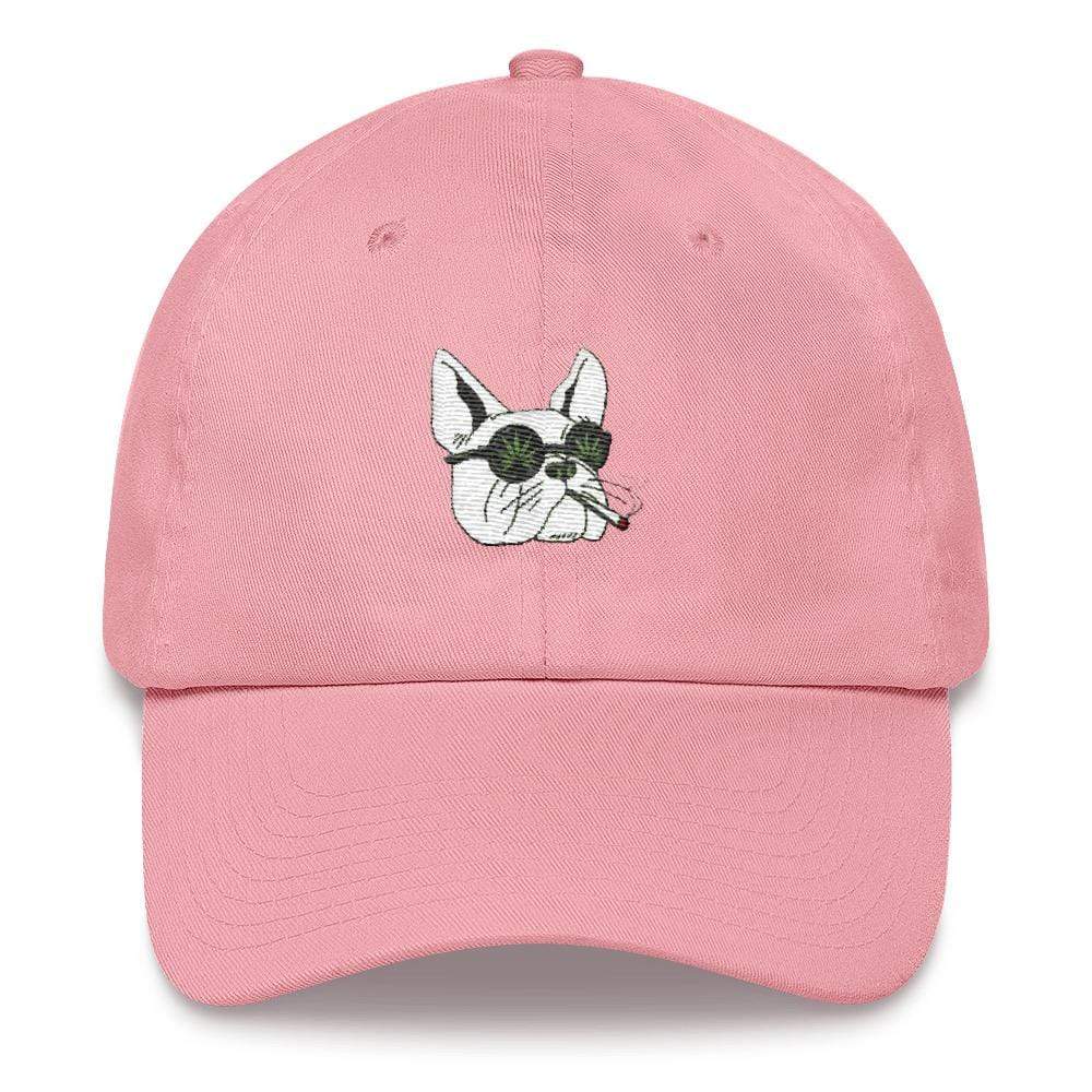 Kinky Cloth Hats Pink Stoner Pug Dad hat