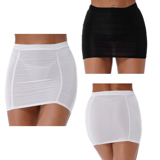 Kinky Cloth Stretchy Ruched Bodycon Miniskirt