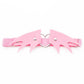 Kinky Cloth Accessories Devil Wing Powder Studded Heart White Garters