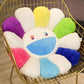 Kinky Cloth 200001421 Rainbow-White / 8-10cm Stuffed Rainbow Flower Chair Cushion