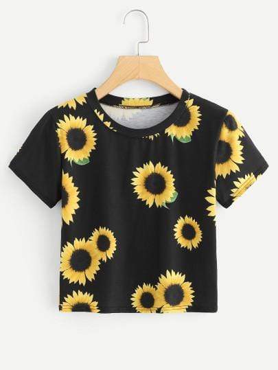 Sunflower Crop Top