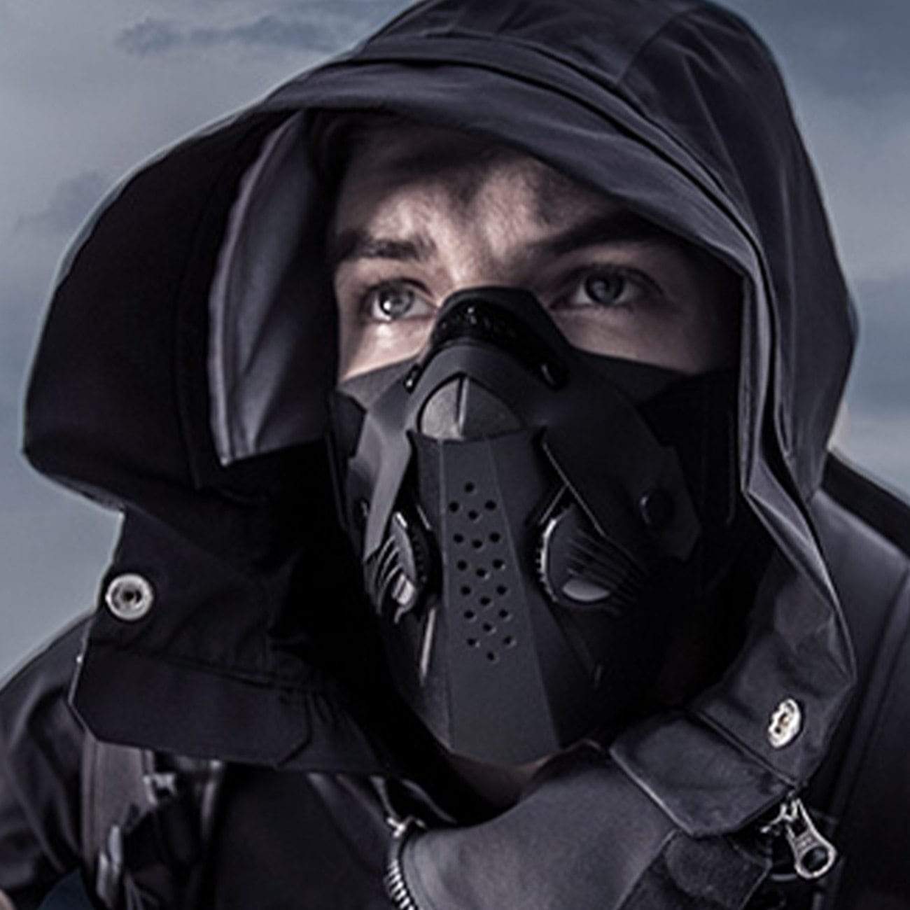 Kinky Cloth 32703 Tactical Breathable Front Panel Face Mask