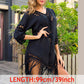 Kinky Cloth 200005118 Black - Style 2 / One Size Tassel Cover Up Tunic Beach Dress