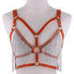 Kinky Cloth Harnesses orange Tassel Vest Harness
