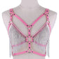 Kinky Cloth Harnesses pink Tassel Vest Harness