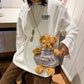 Kinky Cloth 100002856 Dark Brown Dress Teddy Bear Toy Plush Chain Bag
