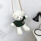 Kinky Cloth 100002856 Green Shirt Teddy Bear Toy Plush Chain Bag