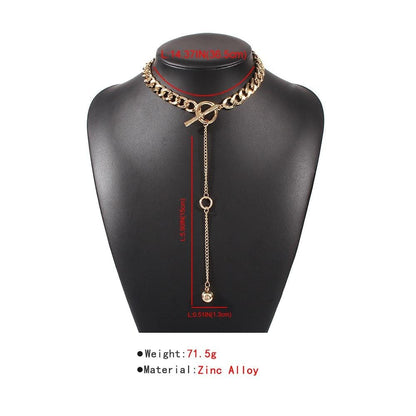 Kinky Cloth 200000162 Thick Chain Metal Ball Necklace