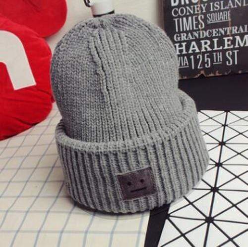 Kinky Cloth Hats Gray Thick Knit Meh Beanie