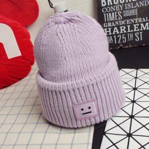 Kinky Cloth Hats Lavender Thick Knit Meh Beanie