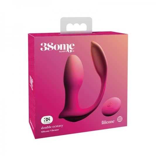 Pipedream Products Anal Toys Threesome Double Ecstasy Red