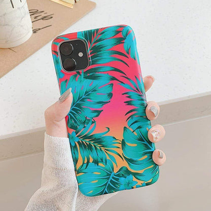 Kinky Cloth 380230 Style4 / For 7 Plus or 8 Plus Tropical Leaves and Flowers iPhone Case