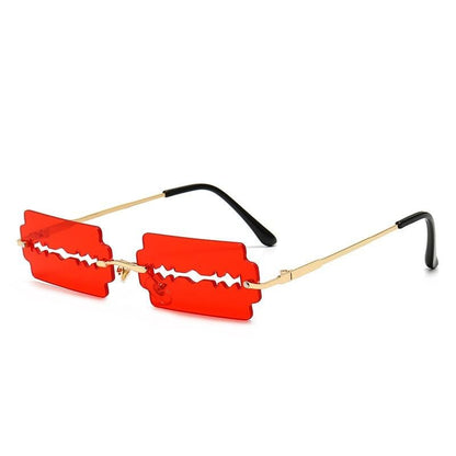 Kinky Cloth 33902 Red Ultralight Blade Shape Sunglasses