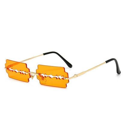 Kinky Cloth 33902 Yellow Ultralight Blade Shape Sunglasses