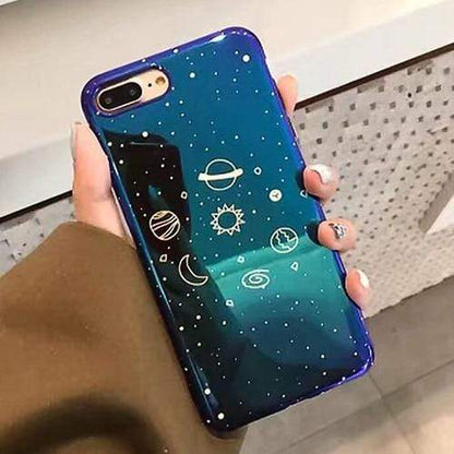 Kinky Cloth 380230 Style1 / For 7 Plus or 8 Plus Universe Planet Blu-Ray Phone Case