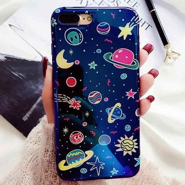 Kinky Cloth 380230 Style3 / For 7 Plus or 8 Plus Universe Planet Blu-Ray Phone Case