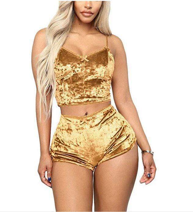Kinky Cloth Lingerie Gold / L Velvet Pajamas