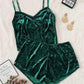 Kinky Cloth Lingerie Green / L Velvet Pajamas
