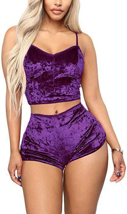 Kinky Cloth Lingerie Purple / L Velvet Pajamas