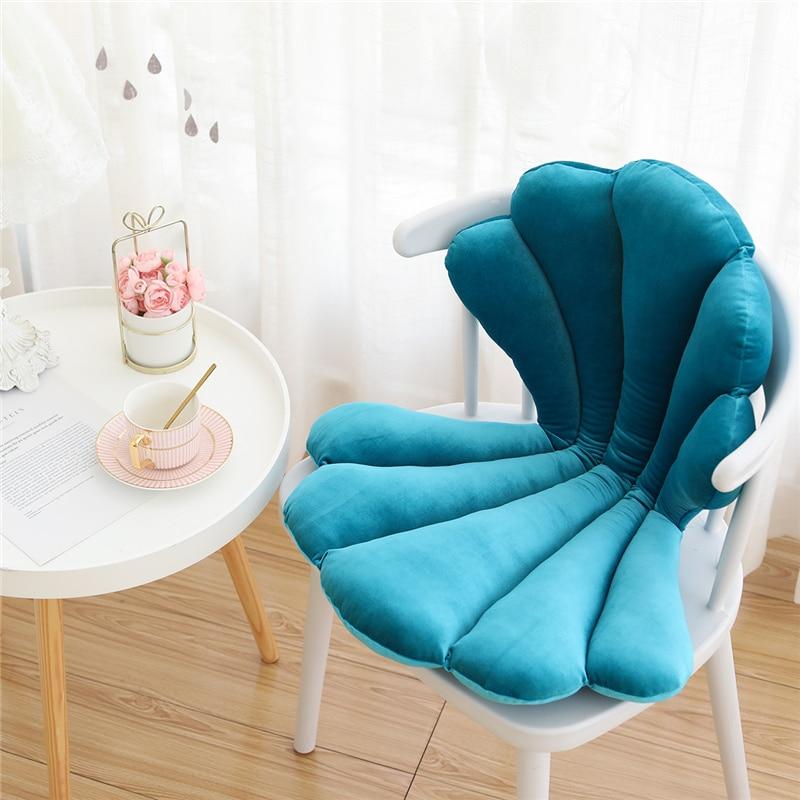 Kinky Cloth 100001765 Green / 75X50X6cm Velvet Seashell Chair Seat Cushion