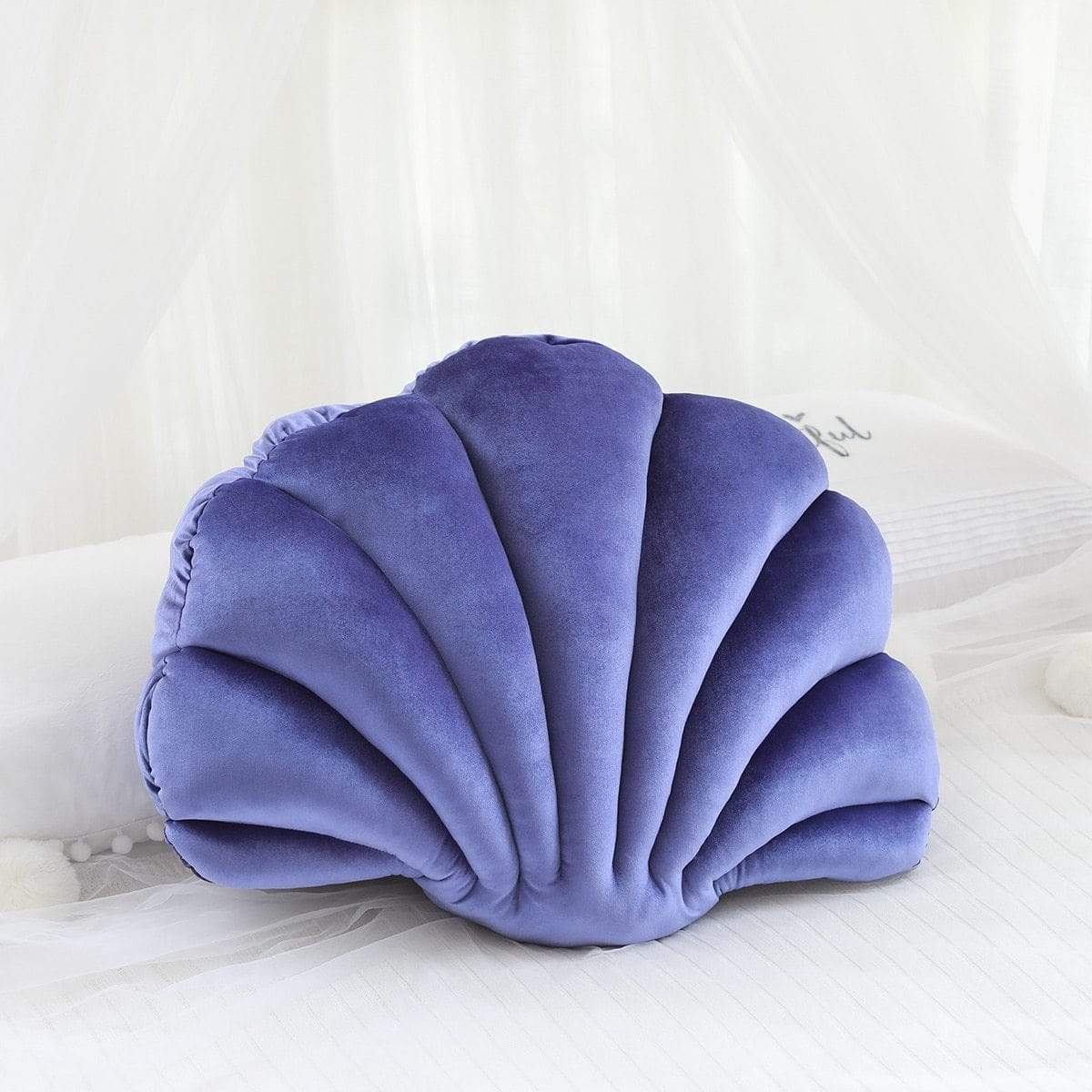 Kinky Cloth 100001765 Purple Blue / 34X25cm Velvet Seashell Pillow