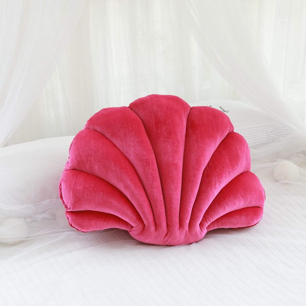Kinky Cloth 100001765 Rose / 34X25cm Velvet Seashell Pillow