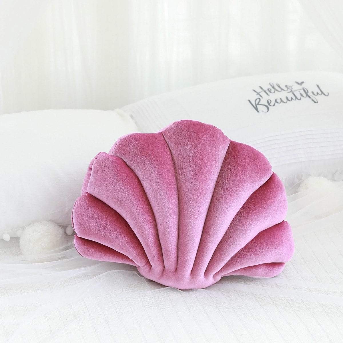 Kinky Cloth 100001765 Wine / 34X25cm Velvet Seashell Pillow