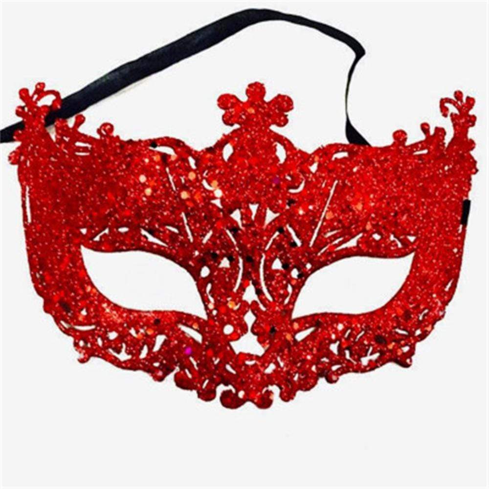 Kinky Cloth 200003979 Red Venetian Masquerade Fox Eye Mask