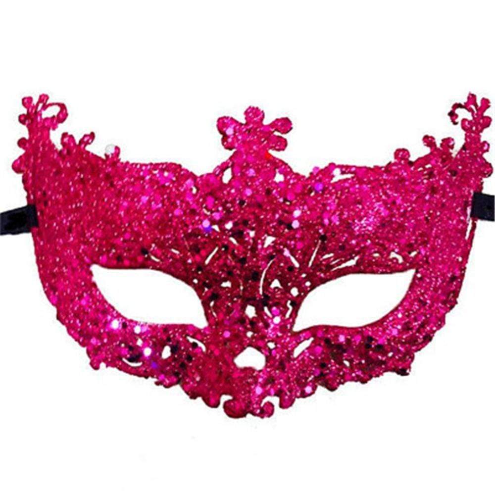 Kinky Cloth 200003979 Rose Red Venetian Masquerade Fox Eye Mask