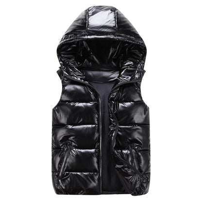 Kinky Cloth Black / M Vest Padded Hooded Jacket
