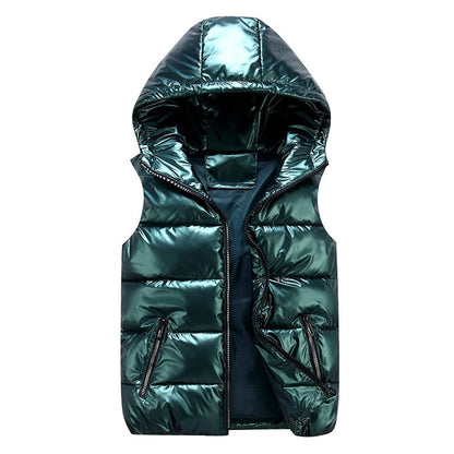 Kinky Cloth Green / M Vest Padded Hooded Jacket