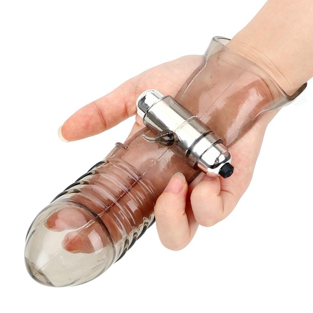 Kinky Cloth Accessories D Type Vibrating Finger Sleeve Massager