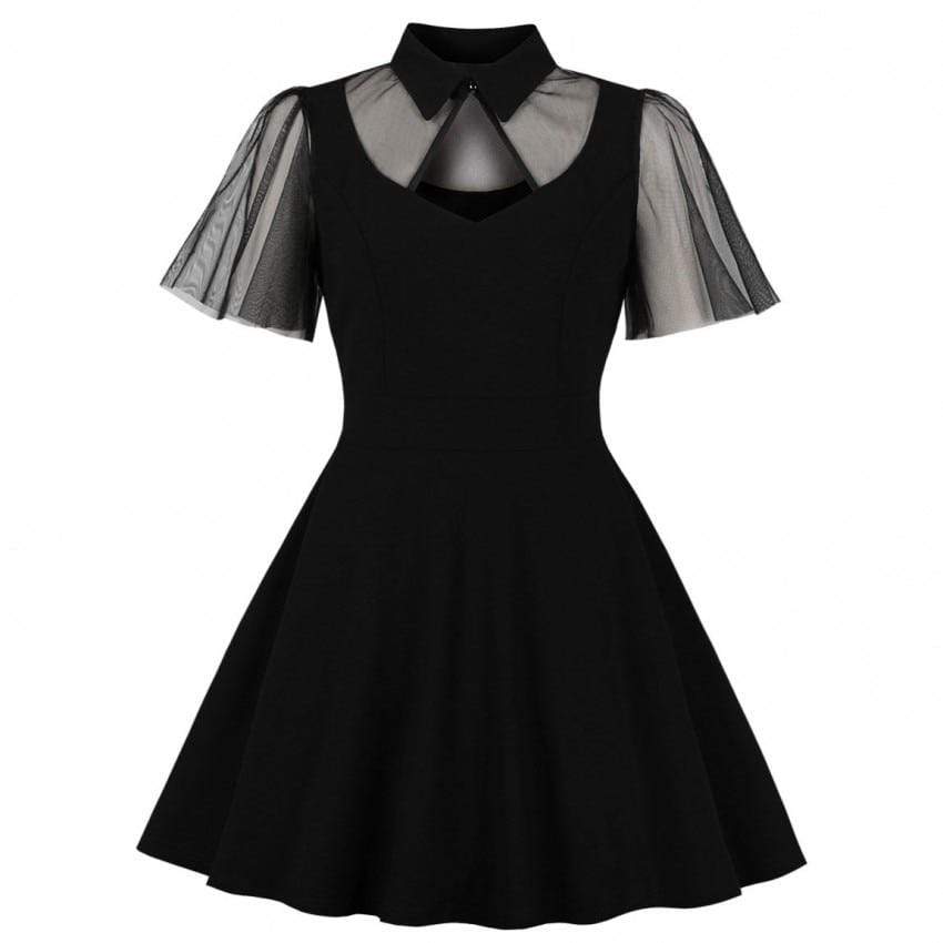 Kinky Cloth 200000347 Black / L Vintage Black Gothic Dress