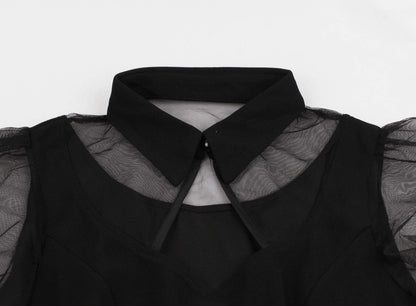 Kinky Cloth 200000347 Vintage Black Gothic Dress