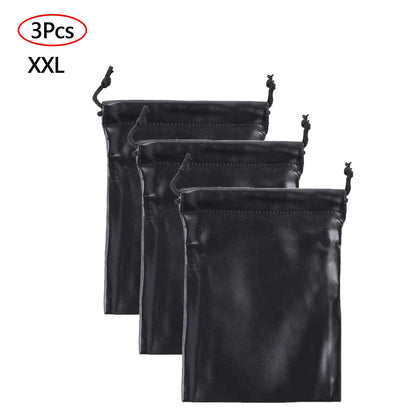 Kinky Cloth 200345142 XXL Waterproof PU Leather Drawstring Storage Bag 3 Pcs