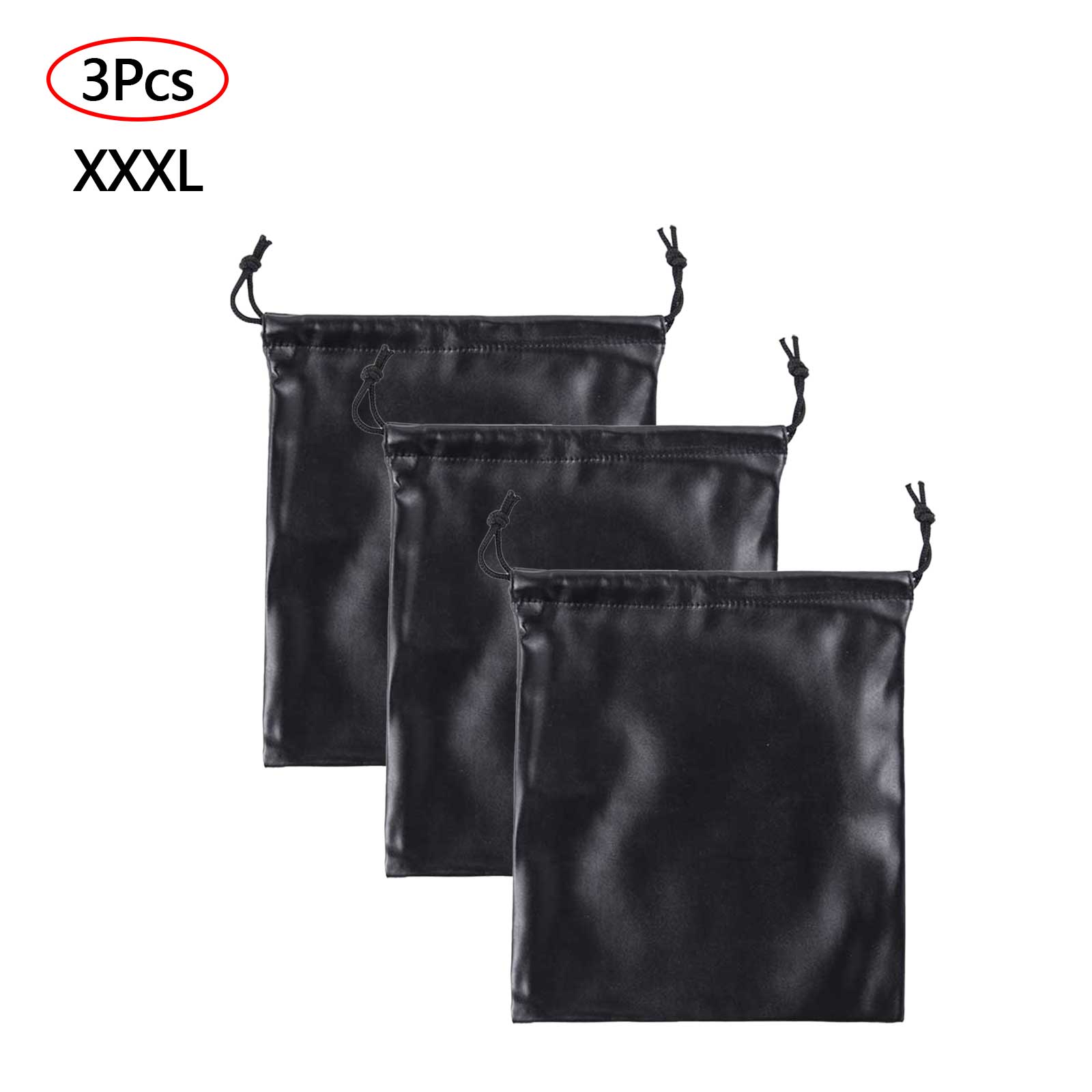 Kinky Cloth 200345142 XXXL Waterproof PU Leather Drawstring Storage Bag 3 Pcs