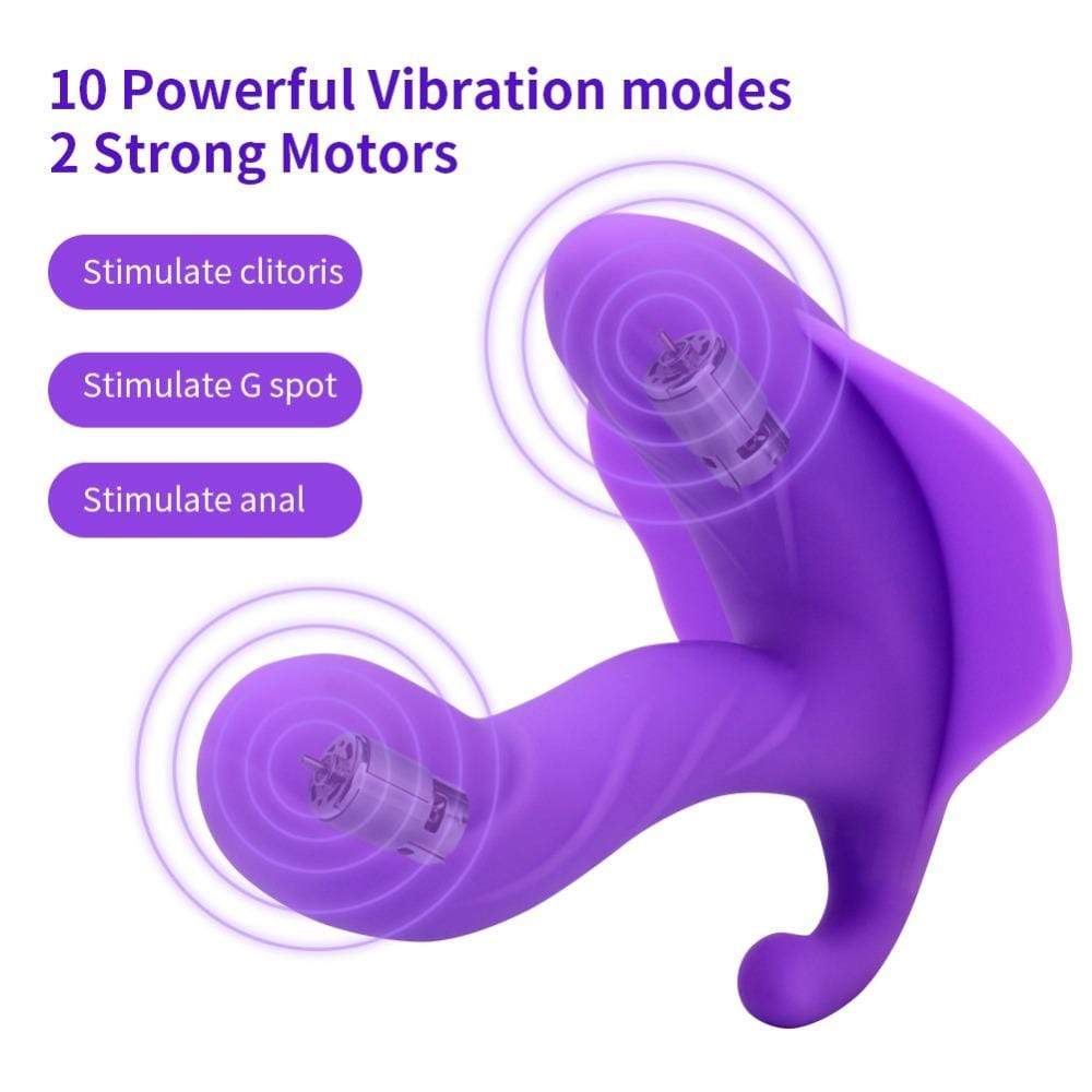 Kinky Cloth 200001516 Wearable Dildo Vibrator Combo with Remote Control